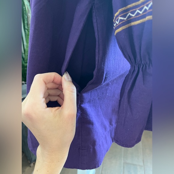 Free people fleur du jour long sleeve embroidered shirt dress with pockets - Picture 3 of 11